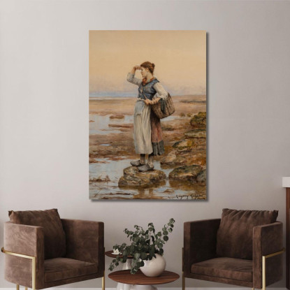 Le Portatrici D'Acqua Daniel Ridgway Knight drk29 quadro stampato su tela