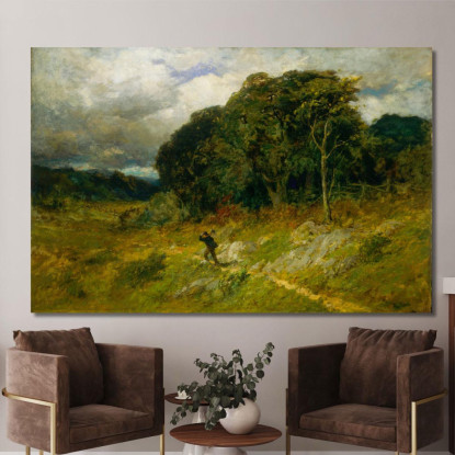 Tempesta In Arrivo Edward Mitchell Bannister emb1 quadro stampato su tela