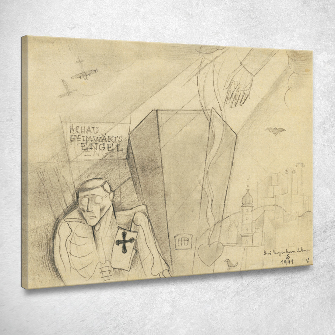 La Vita Sepolta Karl Wiener kwn91 quadro stampato su tela La Vita Sepolta Karl Wiener kwn91 quadro stampato su tela