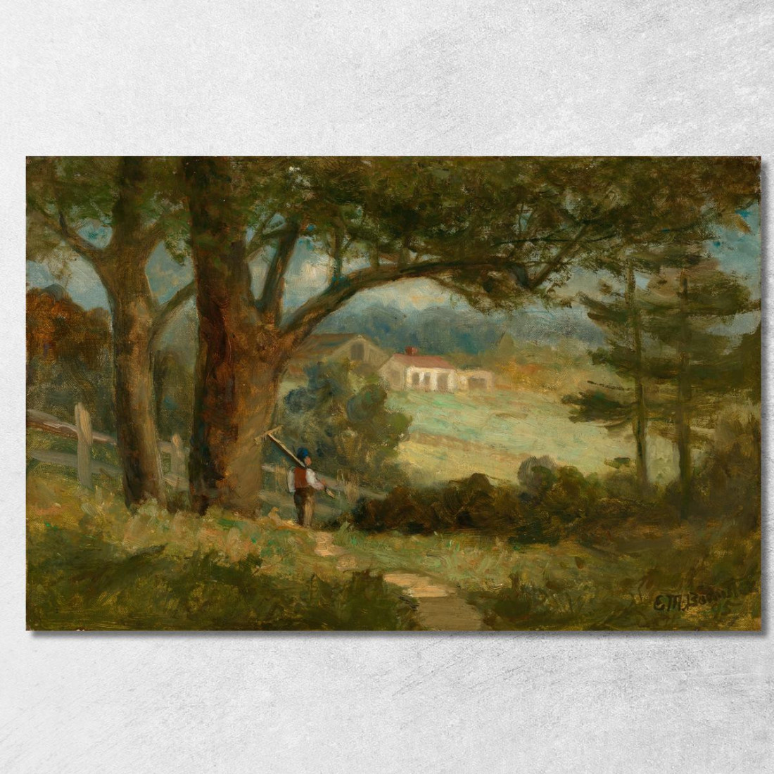 Verso Casa Edward Mitchell Bannister emb11 quadro stampato su tela