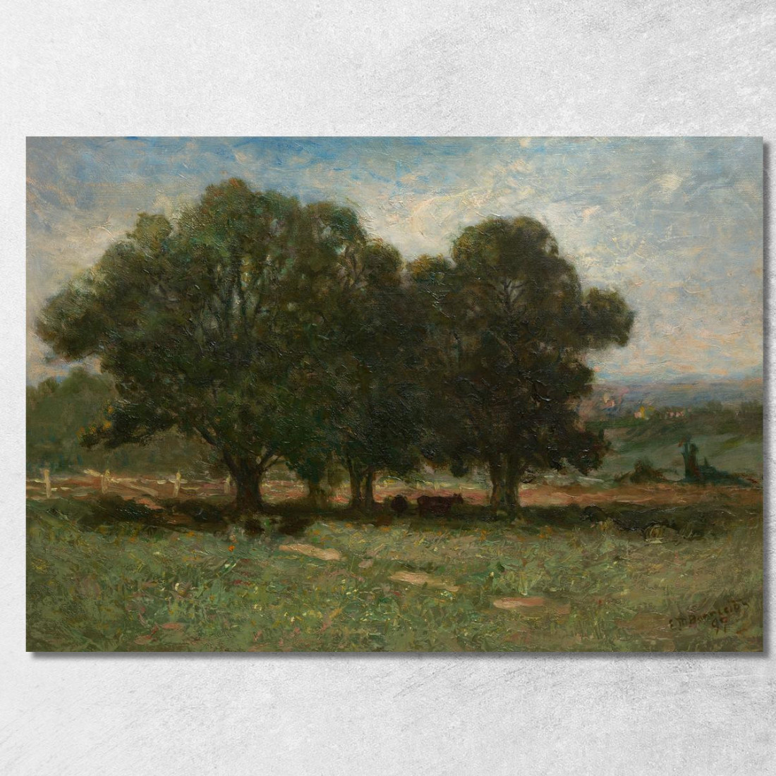 Paesaggio 2 Edward Mitchell Bannister emb14 quadro stampato su tela Paesaggio 2 Edward Mitchell Bannister emb14 quadro stampato su tela