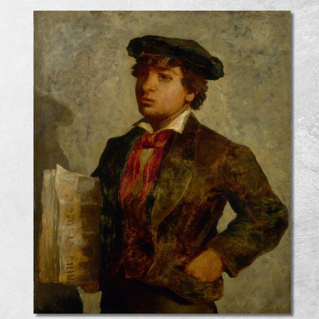 Ragazzo Dei Giornali Edward Mitchell Bannister emb18 quadro stampato su tela Ragazzo Dei Giornali Edward Mitchell Bannister emb18 quadro stampato su tela