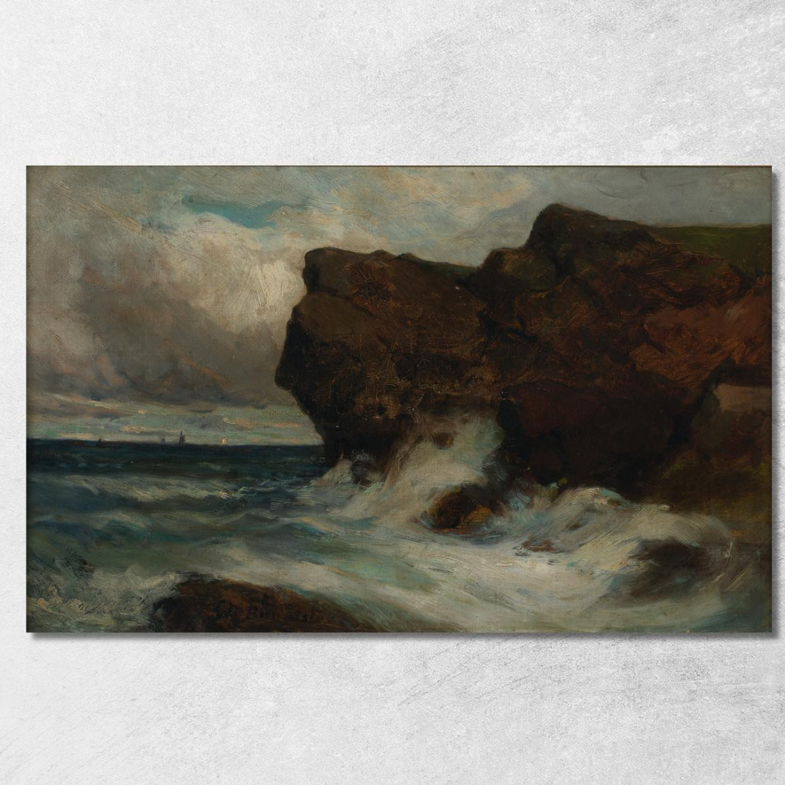 Scogliere Dell'Oceano Edward Mitchell Bannister emb20 quadro stampato su tela Scogliere Dell'Oceano Edward Mitchell Bannister emb20 quadro stampato su tela