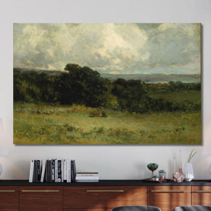 Pascoli Piacevoli Edward Mitchell Bannister emb22 quadro stampato su tela