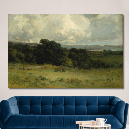 Pascoli Piacevoli Edward Mitchell Bannister emb22 quadro stampato su tela
