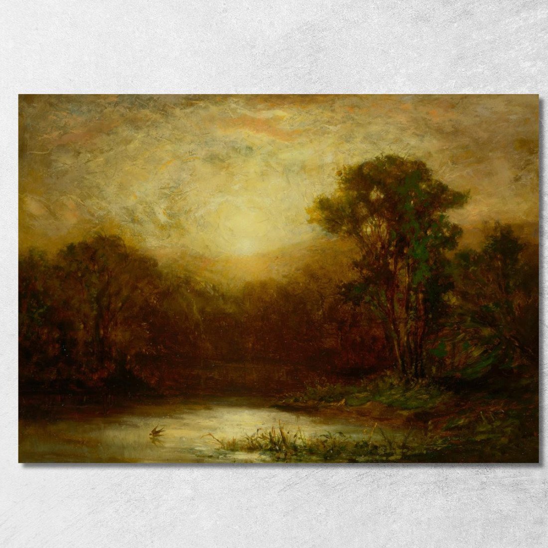 Tramonto 2 Edward Mitchell Bannister emb30 quadro stampato su tela Tramonto 2 Edward Mitchell Bannister emb30 quadro stampato su tela