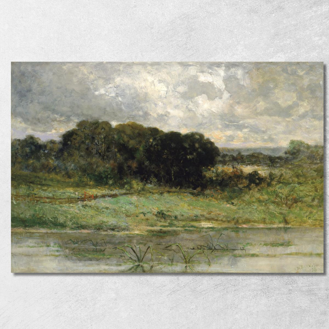 Terra Paludosa Edward Mitchell Bannister emb33 quadro stampato su tela Terra Paludosa Edward Mitchell Bannister emb33 quadro stampato su tela