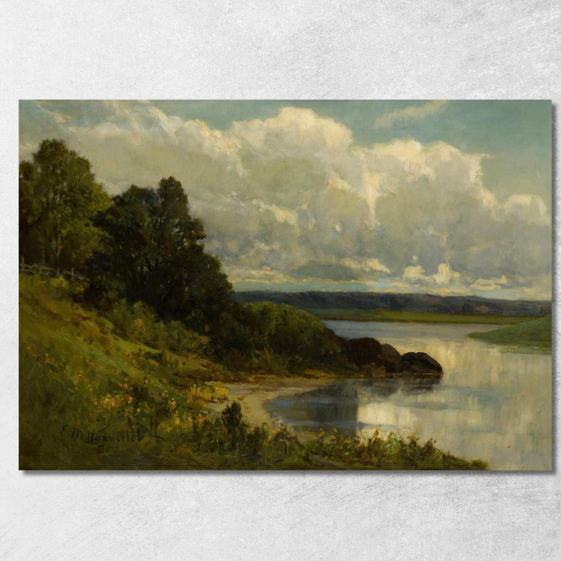 Il Fiume Palmer Edward Mitchell Bannister emb36 quadro stampato su tela Il Fiume Palmer Edward Mitchell Bannister emb36 quadro stampato su tela