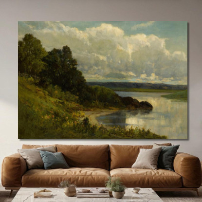 Il Fiume Palmer Edward Mitchell Bannister emb36 quadro stampato su tela