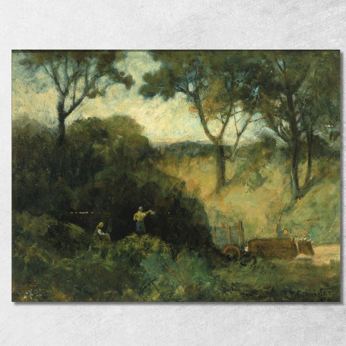Il Saluto Edward Mitchell Bannister emb37 quadro stampato su tela Il Saluto Edward Mitchell Bannister emb37 quadro stampato su tela