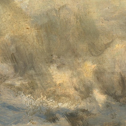 Paesaggio Cielo Nuvoloso Edward Mitchell Bannister emb54 quadro stampato su tela