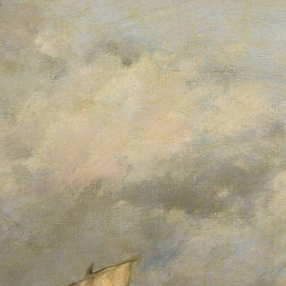 Berck La Partenza Delle Barche Eugène Boudin ebd18 quadro stampato su tela