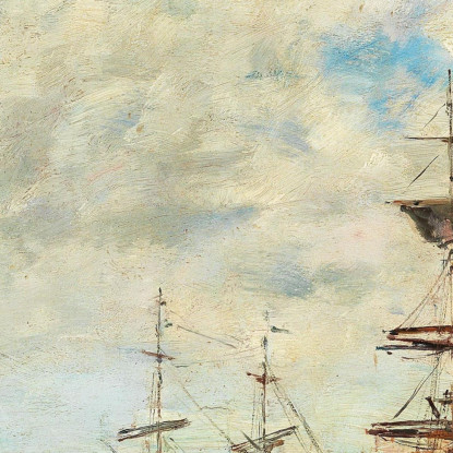 Dunkerque Velieri All’Ormeggio Eugène Boudin ebd41 quadro stampato su tela