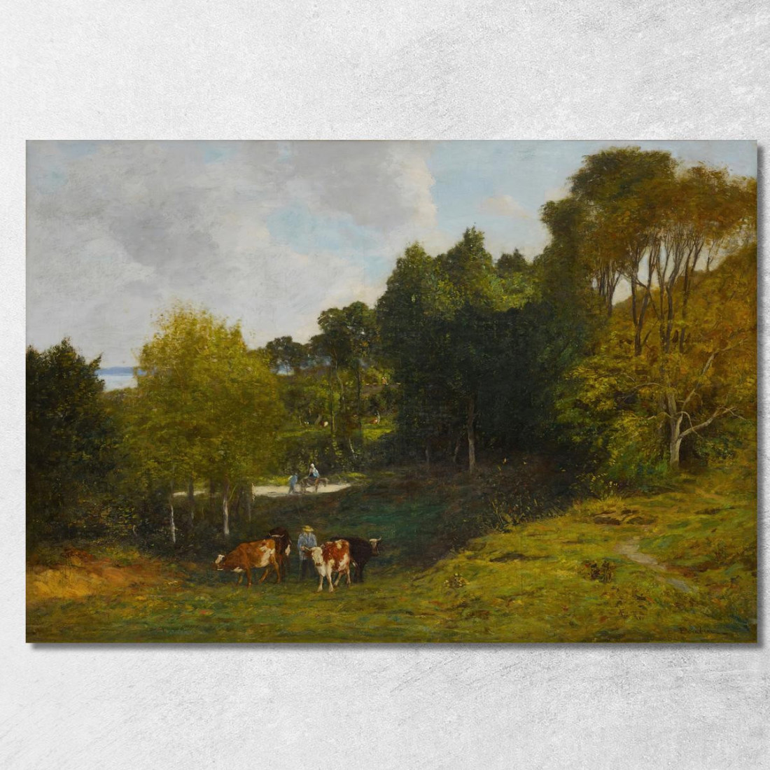Dintorni Di Honfleur Eugène Boudin ebd44 quadro stampato su tela Dintorni Di Honfleur Eugène Boudin ebd44 quadro stampato su tela