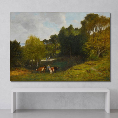 Dintorni Di Honfleur Eugène Boudin ebd44 quadro stampato su tela