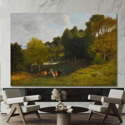 Dintorni Di Honfleur Eugène Boudin ebd44 quadro stampato su tela