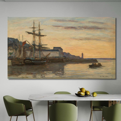 Honfleur – Velieri Eugène Boudin ebd55 quadro stampato su tela