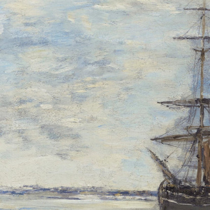 Uscita Dal Porto Eugène Boudin ebd128 quadro stampato su tela