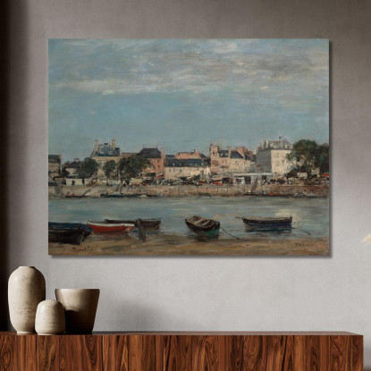 Il Porto Di Trouville Eugène Boudin ebd142 quadro stampato su tela