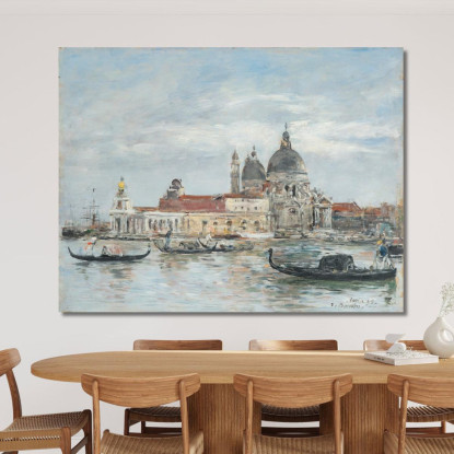 Venezia. La Salute. La Dogana Eugène Boudin ebd172 quadro stampato su tela
