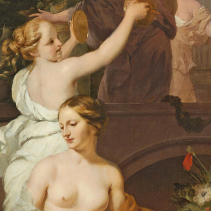 Ninfe E Baccanti Rendono Omaggio Al Tempio Di Flora Gerard de Lairesse gdl21 quadro stampato su tela