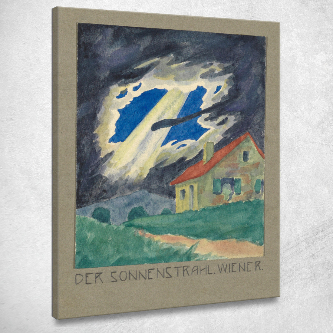 Il Raggio Di Sole Karl Wiener kwn127 quadro stampato su tela Il Raggio Di Sole Karl Wiener kwn127 quadro stampato su tela