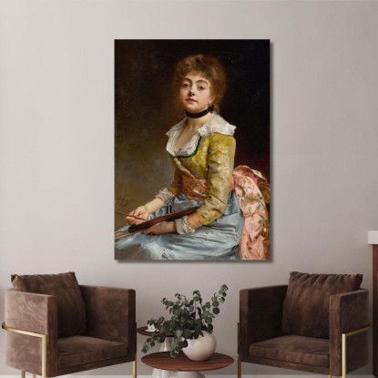 Ritratto Di Un Artista Gustave Jean Jacquet gjj20 quadro stampato su tela