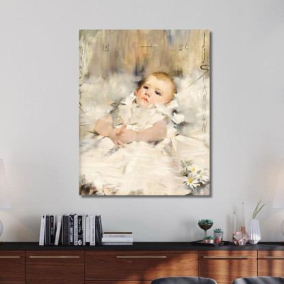 Bambina In Abito Con Volant James Jebusa Shannon jjs2 quadro stampato su tela
