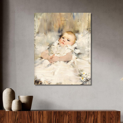 Bambina In Abito Con Volant James Jebusa Shannon jjs2 quadro stampato su tela