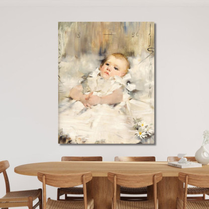 Bambina In Abito Con Volant James Jebusa Shannon jjs2 quadro stampato su tela