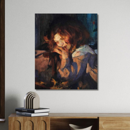 Kitty Alla Luce Del Fuoco James Jebusa Shannon jjs9 quadro stampato su tela