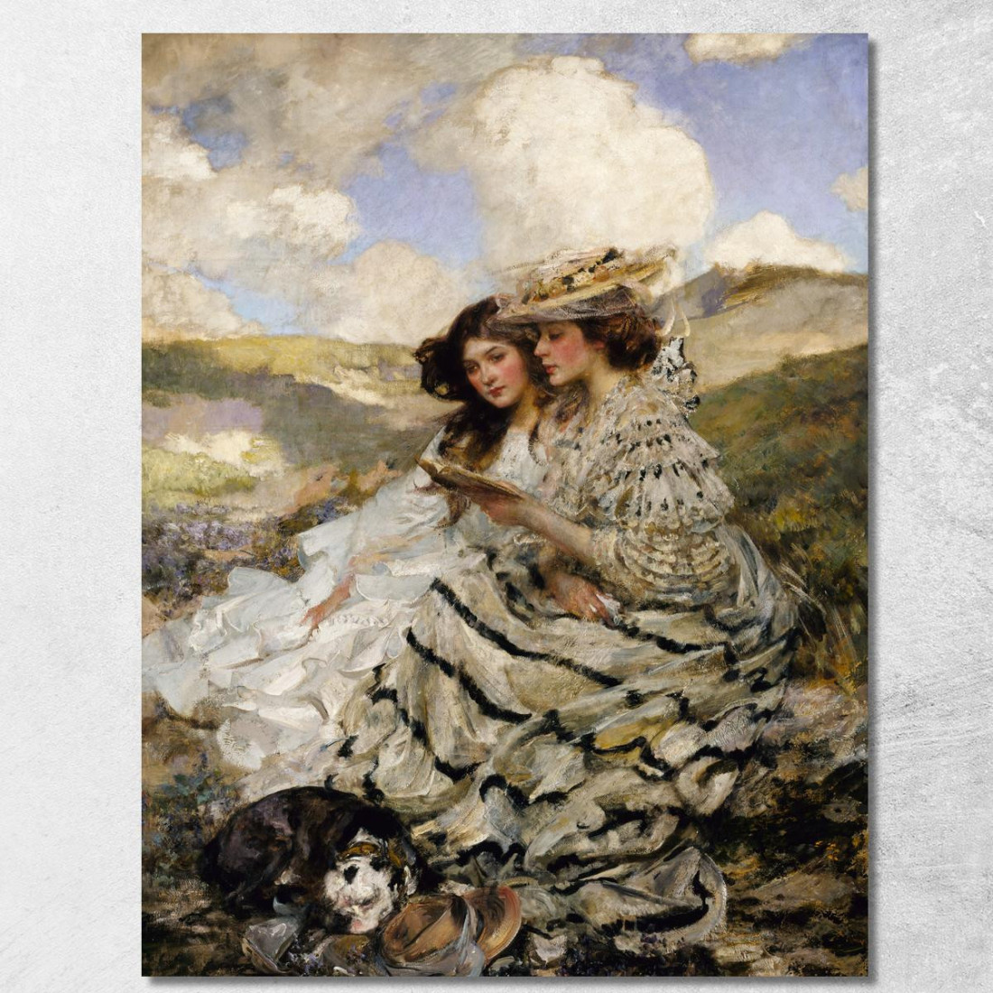 Sulle Dune (Lady Shannon E Kitty) James Jebusa Shannon jjs19 quadro stampato su tela Sulle Dune (Lady Shannon E Kitty) James Jebusa Shannon jjs19 quadro stampato su tela