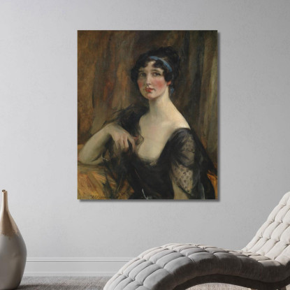 Ritratto Di Una Signora James Jebusa Shannon jjs22 quadro stampato su tela
