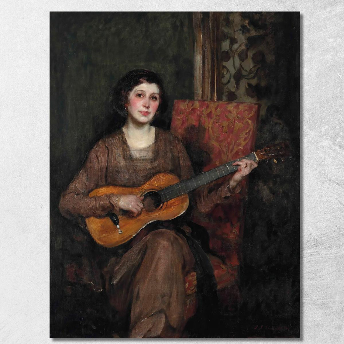 Ritratto Di Florence Shannon Moglie Dell'Artista James Jebusa Shannon jjs26 quadro stampato su tela Ritratto Di Florence Shannon Moglie Dell'Artista James Jebusa Shannon jjs26 quadro stampato su tela