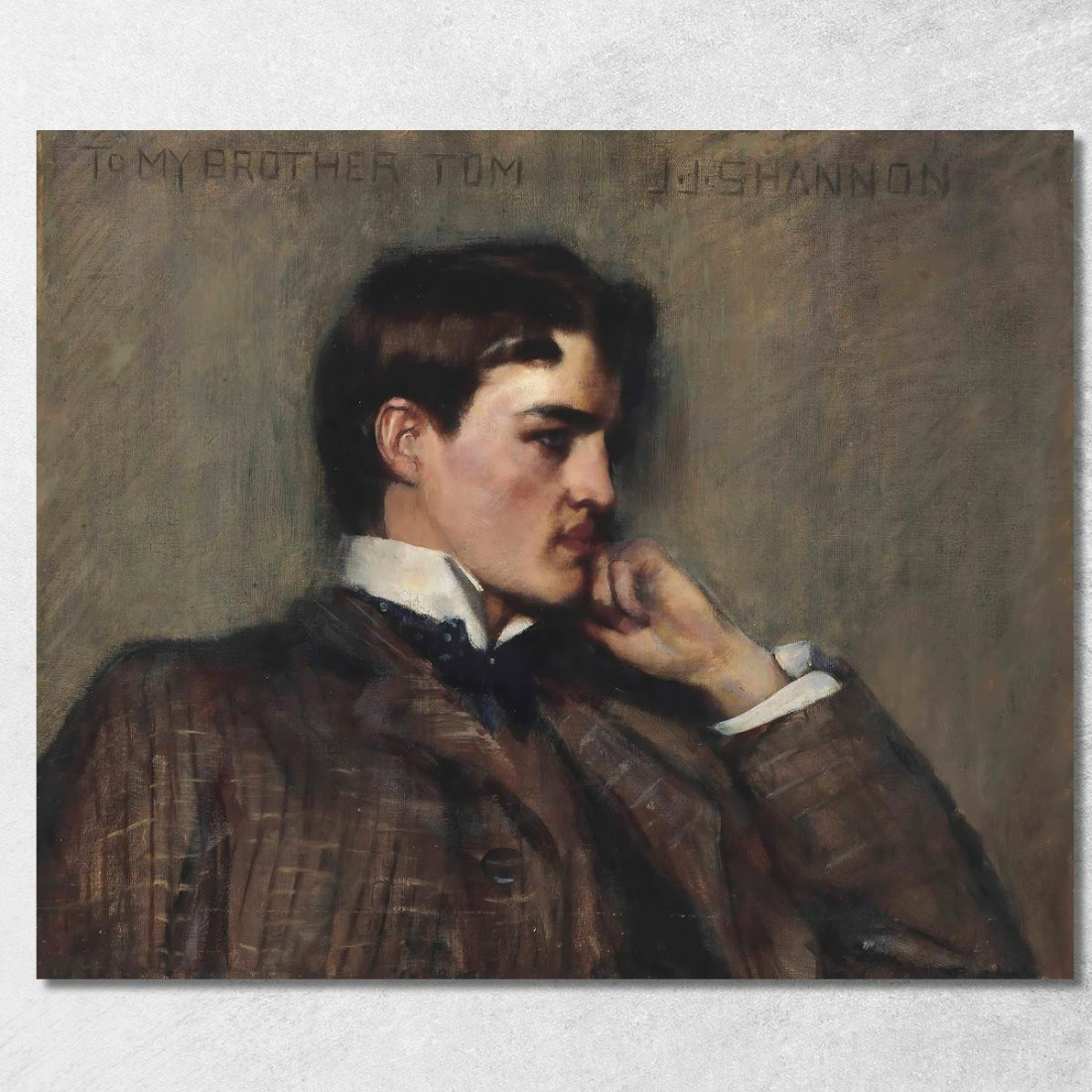 Il Fratello Dell'Artista Tom James Jebusa Shannon jjs36 quadro stampato su tela Il Fratello Dell'Artista Tom James Jebusa Shannon jjs36 quadro stampato su tela
