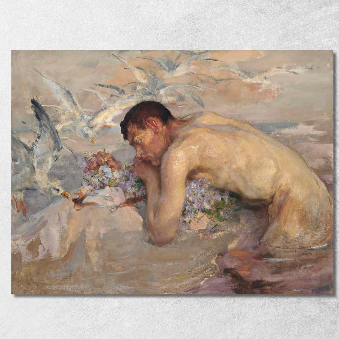 Il Tritone E La Fanciulla James Jebusa Shannon jjs42 quadro stampato su tela Il Tritone E La Fanciulla James Jebusa Shannon jjs42 quadro stampato su tela