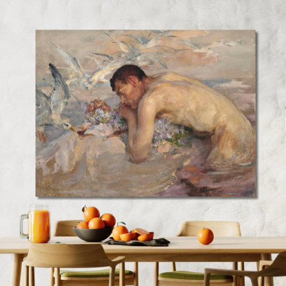 Il Tritone E La Fanciulla James Jebusa Shannon jjs42 quadro stampato su tela
