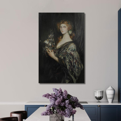 La Nave D'Argento James Jebusa Shannon jjs47 quadro stampato su tela
