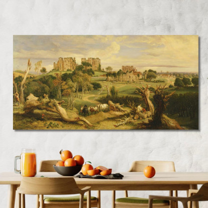 Castello Di Kenilworth Warwickshire James Ward jwr21 quadro stampato su tela