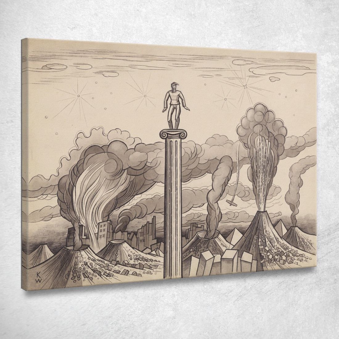La Terra Trema Karl Wiener kwn142 quadro stampato su tela La Terra Trema Karl Wiener kwn142 quadro stampato su tela