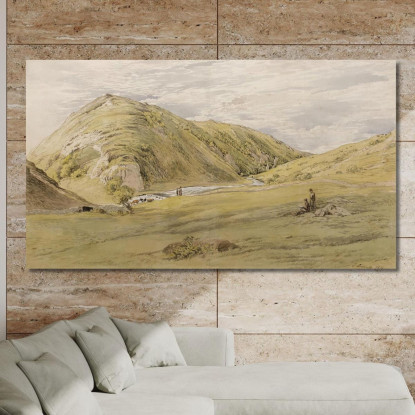 Ingresso A Dovedale Da Ashbourne Derbyshire John Linnell jln8 quadro stampato su tela