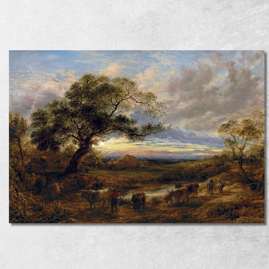 Sera John Linnell jln10 quadro stampato su tela Sera John Linnell jln10 quadro stampato su tela