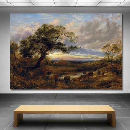 Sera John Linnell jln10 quadro stampato su tela