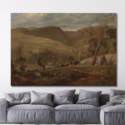 Hanson Toot Veduta A Dovedale John Linnell jln11 quadro stampato su tela