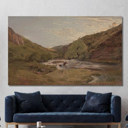 A Dovedale John Linnell jln14 quadro stampato su tela