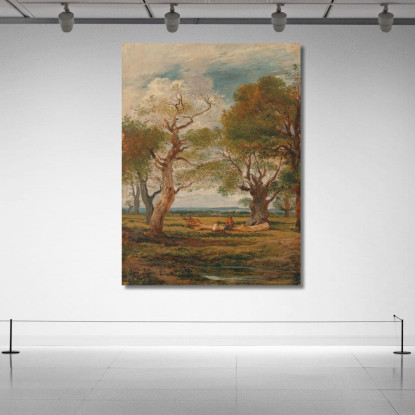 Paesaggio Con Figure John Linnell jln16 quadro stampato su tela