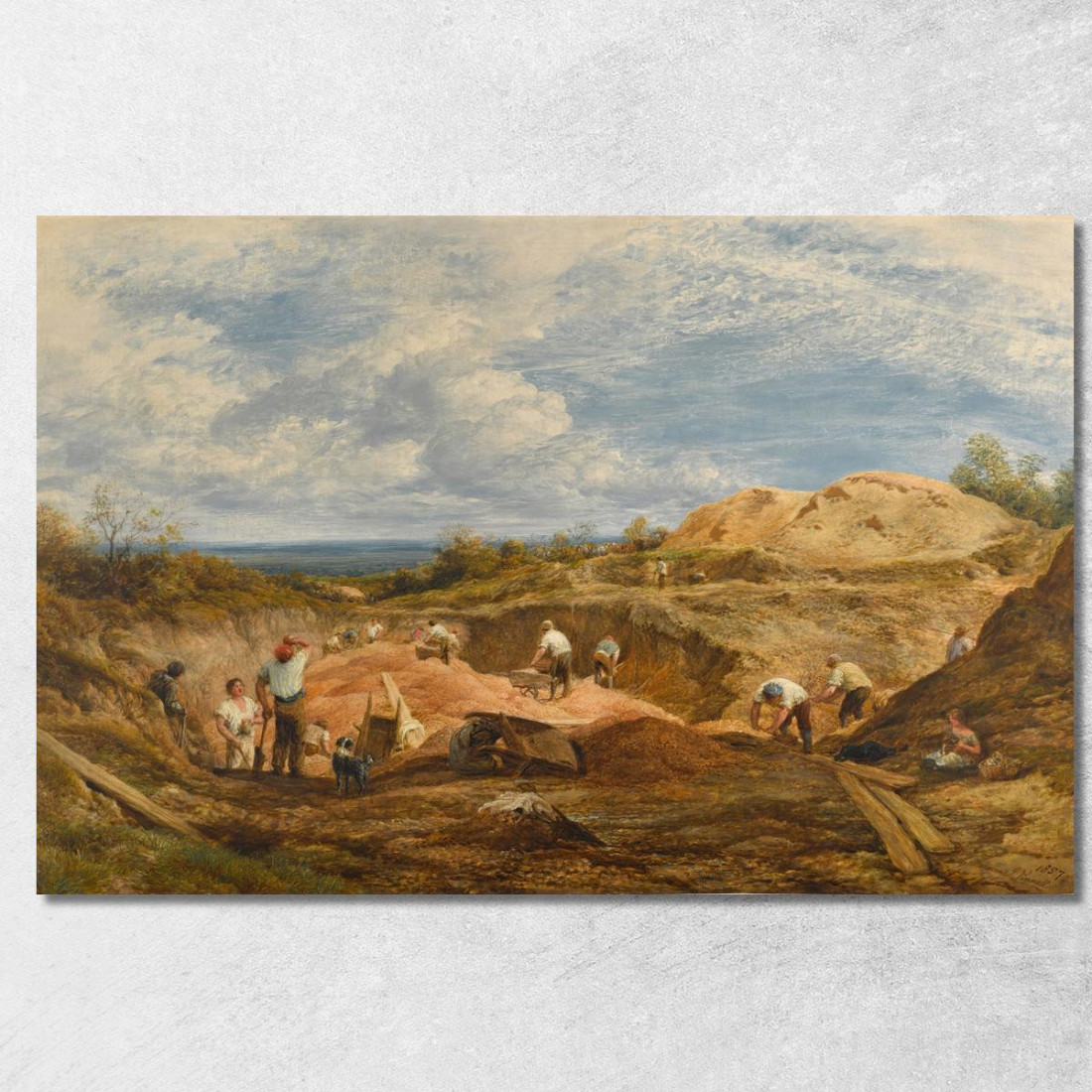 Le Cave Di Ghiaia Di Kensington John Linnell jln28 quadro stampato su tela Le Cave Di Ghiaia Di Kensington John Linnell jln28 quadro stampato su tela
