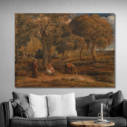 Il Riposo Durante La Fuga In Egitto John Linnell jln29 quadro stampato su tela