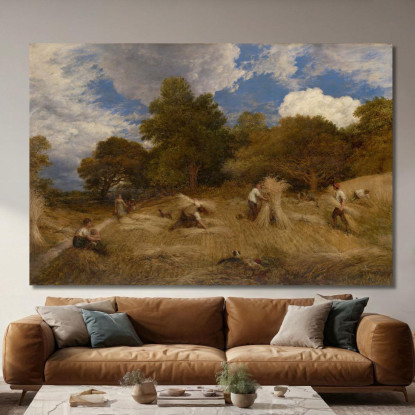 Grano John Linnell jln32 quadro stampato su tela