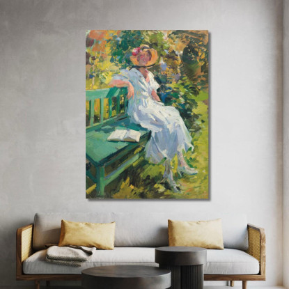 Nel Giardino Konstantin Alexeevich Korovin kak8 quadro stampato su tela